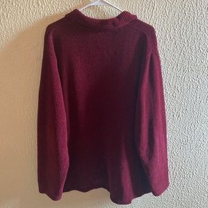 Knitted zip up sweater